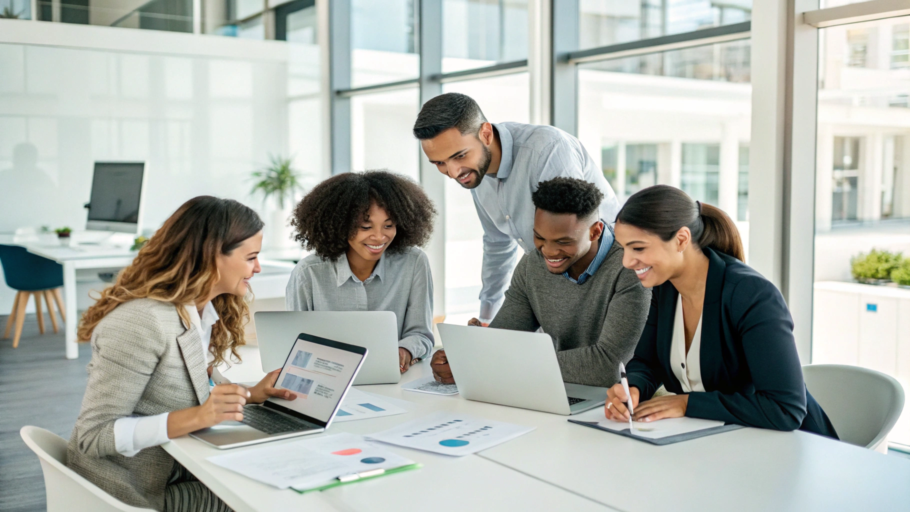 Technology leadership workshop in modern workspace